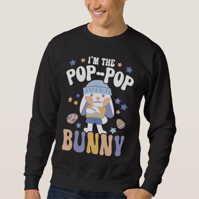 Sweatshirt I'm The Pop Pop Bunny Rabbit Whisperer Animal Bunn (Devant)