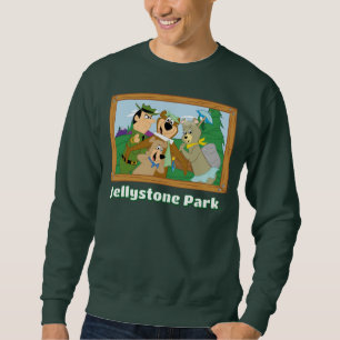 Sweatshirt Image encadrée de Yogi l'ours et ses amis en forêt