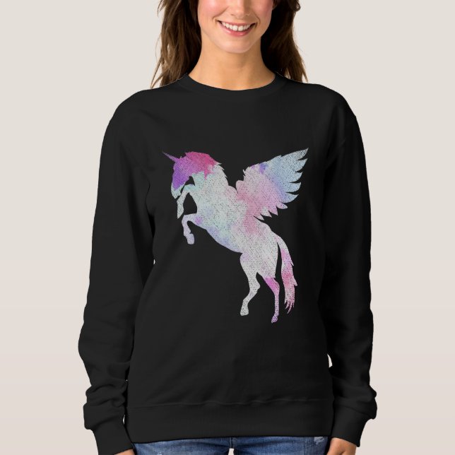 Sweatshirt Imaginaire Magique Pegase Mythique Créature Fairyt (Devant)