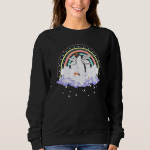 Sweatshirt Imaginaire Zoo animal arc-en-ciel Penguincorn lico