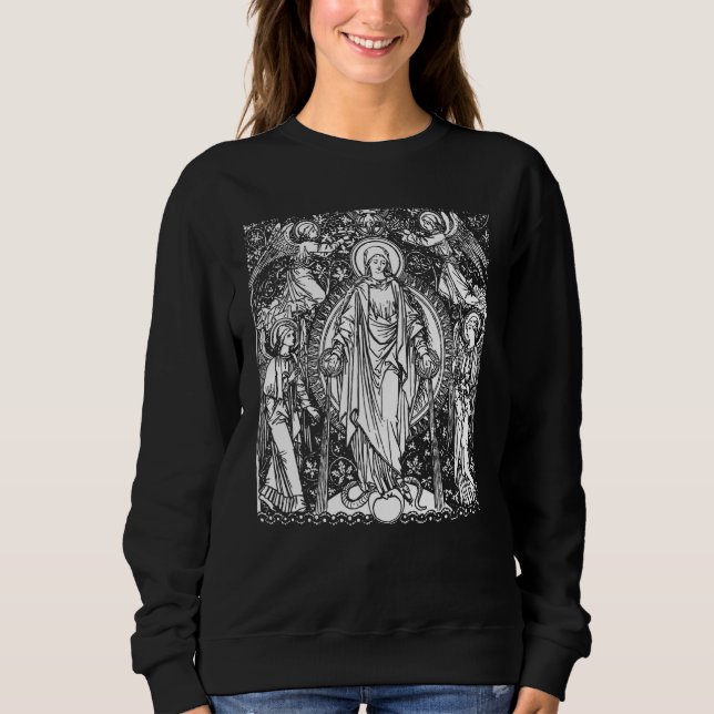 Sweatshirt Immaculée Conception Mary Breviarium Traditionnell (Devant)