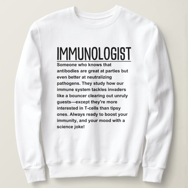 Sweatshirt Immunologue (Design devant)