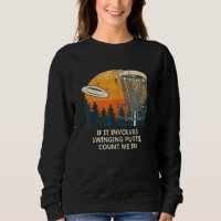 Implique Putts Swing Disc Golf Pun Golfer Plaisant