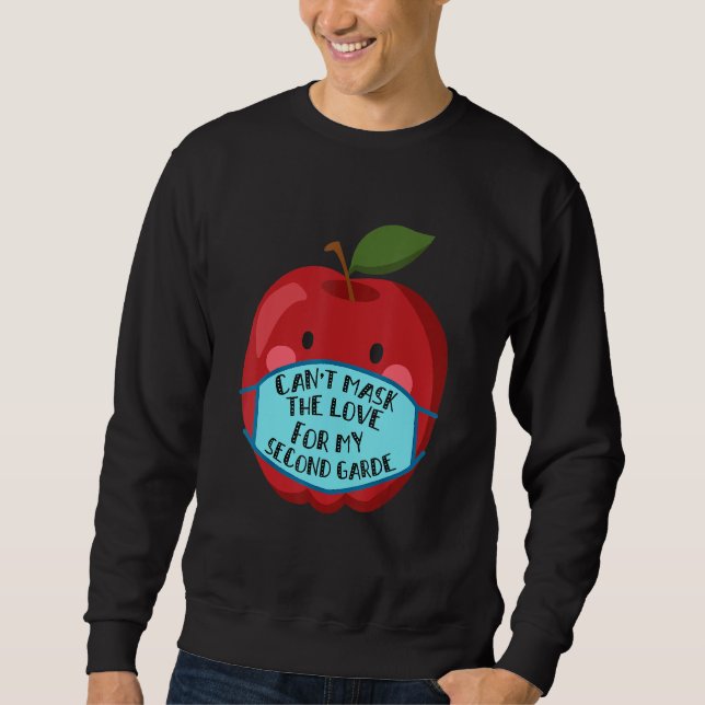 Sweatshirt Impossible de cacher l'amour pour mon instituteur  (Devant)