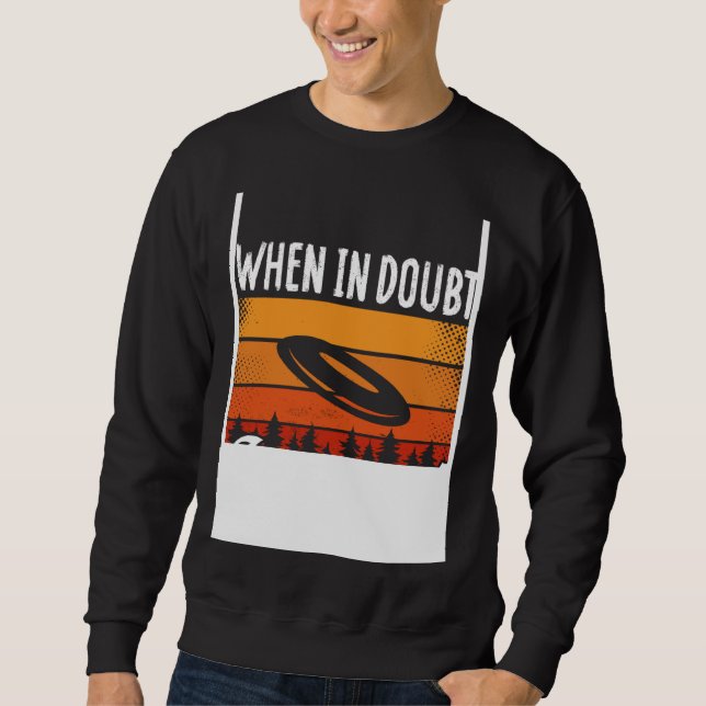 Sweatshirt Impression au verso En cas de doute Disposition Ul (Devant)