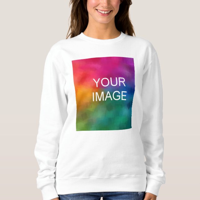 Sweatshirt Impression avant texte ajouter Télécharger une pho (Devant)