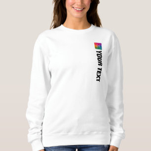 Sweatshirt Impression Double Face Personnalisable Femme Moder