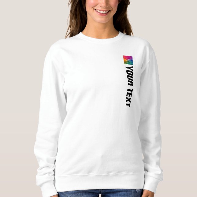 Sweatshirt Impression Double Face Personnalisable Femme Moder (Devant)