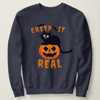 Sweatshirt Impression graphique 'Creep It Real' Halloween Cha