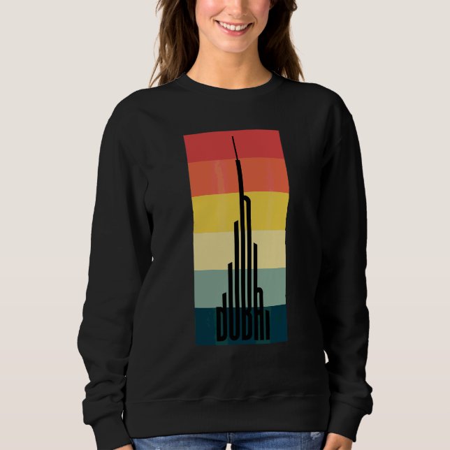 Sweatshirt Impressionnant gratte-ciel Burj Khalifa de Dubaï V (Devant)