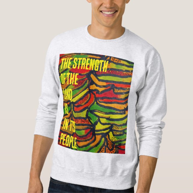 Sweatshirt Imprimé Congo  la force de la terre  (Devant)