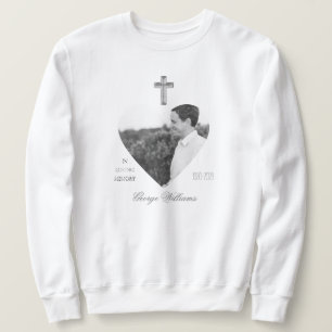 Sweatshirt In Love Mémoire Croix forme coeur