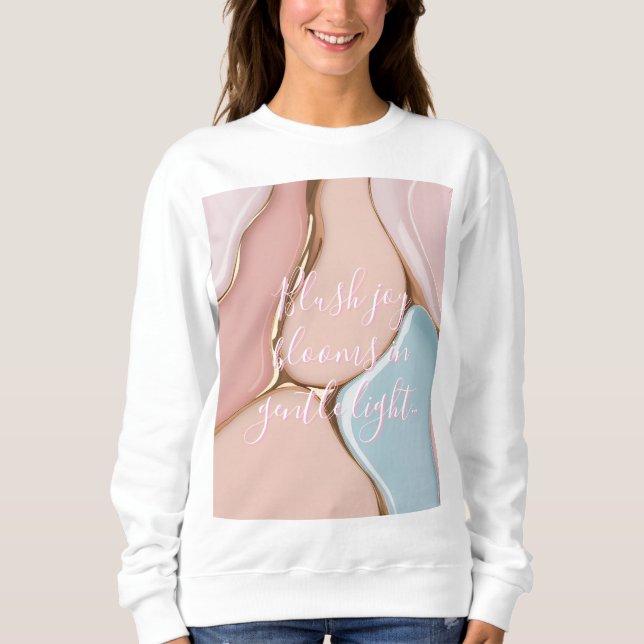 Sweatshirt in stylish abstract graphic (Devant)