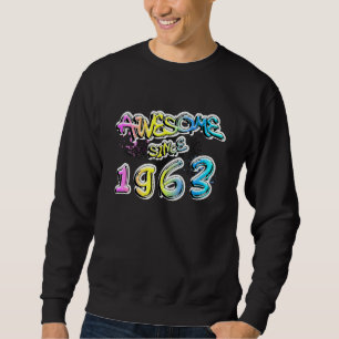 Sweatshirt Incroyable depuis 1963 Motif de graffiti