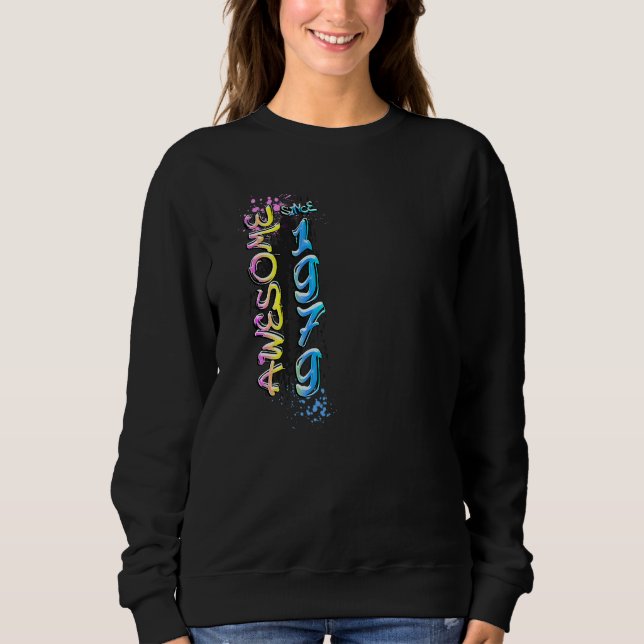 Sweatshirt Incroyable depuis 1979 Motif de graffiti  1 (Devant)