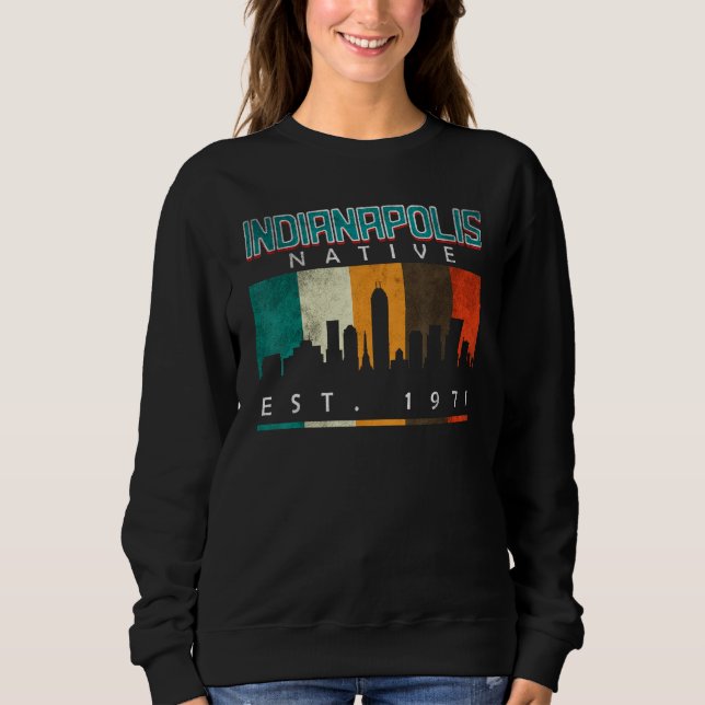 Sweatshirt Indianapolis Native Est. 1971 (Devant)