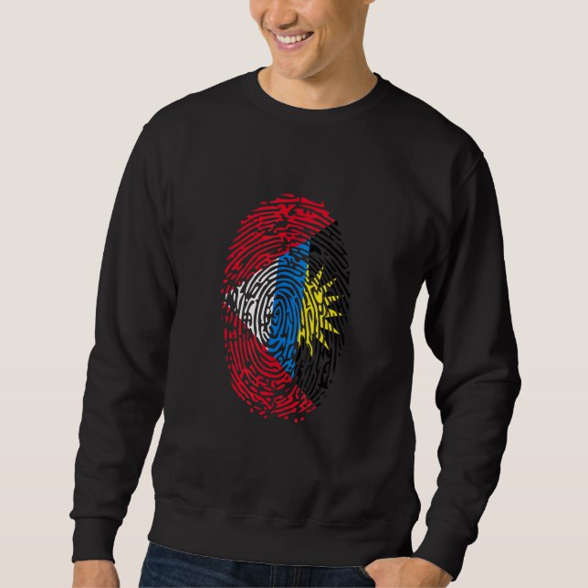 Sweatshirt Indicateur Antigua-Et-Barbuda (Devant)