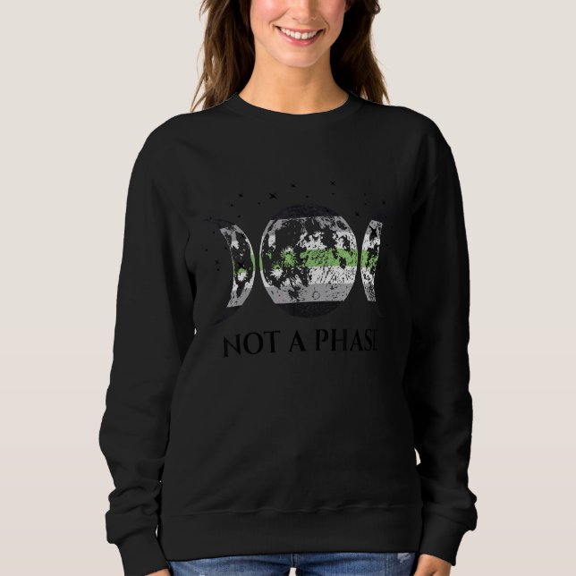 Sweatshirt Indicateur de fierté de l'agent non pas une phase (Devant)