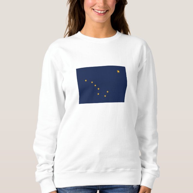 Sweatshirt Indicateur de l'état de l'Alaska (Devant)