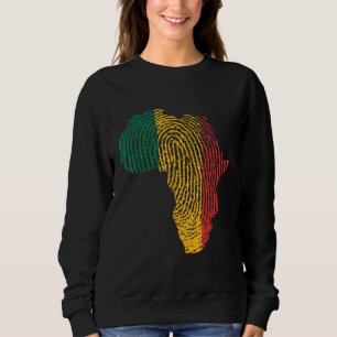 Sweatshirt Indicateur panafricain Empreinte d'histoire noire