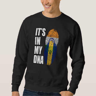 Sweatshirt Indien Et Barbadien Mélangent L'ADN Flag Patrimoin