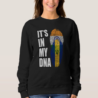 Sweatshirt Indien Et Barbadien Mélangent L'ADN Flag Patrimoin