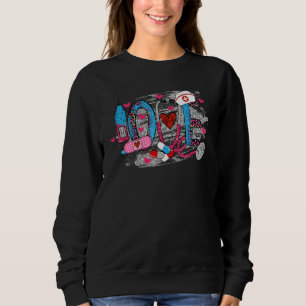 Sweatshirt Infirmière Amour Stéthoscope Vie d'infirmière Sema