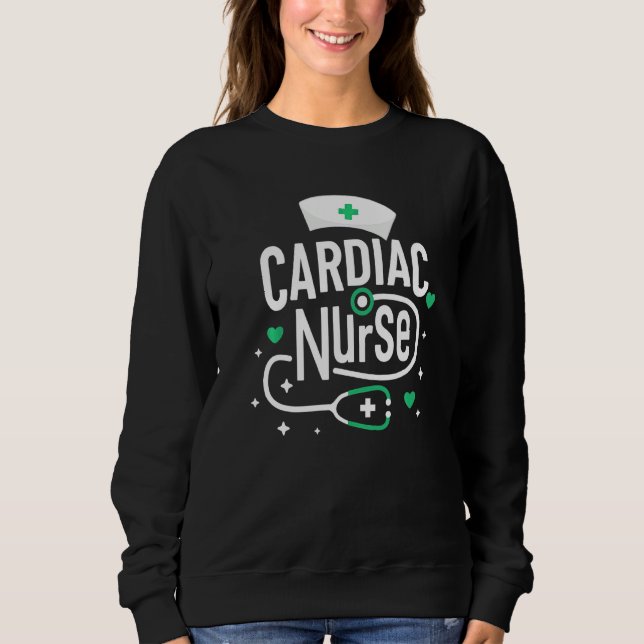 Sweatshirt Infirmière cardiaque École d'infirmières ou Infirm (Devant)