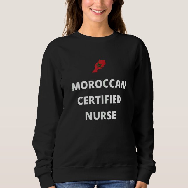 Sweatshirt Infirmière certifiée marocaine (Devant)