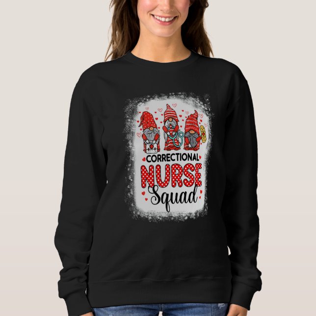 Sweatshirt Infirmière correctionnelle Gnomes Infirmière Valen (Devant)