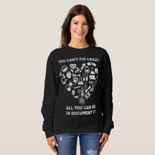 Sweatshirt Infirmière Cute Coeur Infirmière Funny