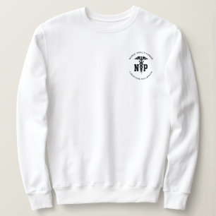 Sweatshirt Infirmière de NP personnalisée Praticien Diplôme C