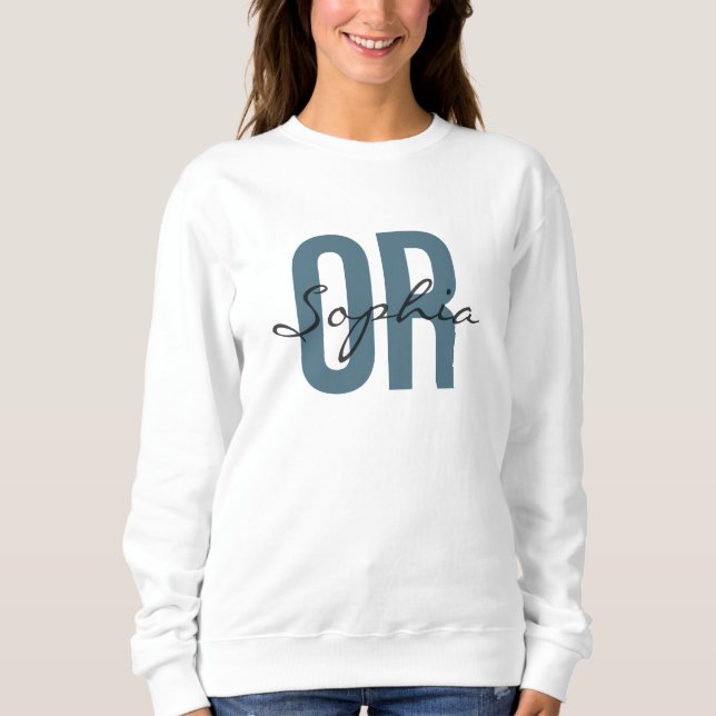 Sweatshirt Infirmière de salle d'opération Nom personnalisé T (Devant)
