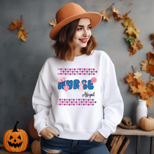Sweatshirt Infirmière d'Halloween Cadeau Personnalisé Nom Swe