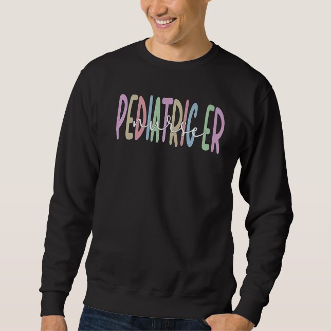 Sweatshirt Infirmière d'urgence pédiatrique Fière Infirmière  (Devant)