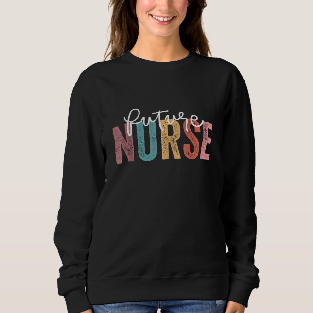 Sweatshirt Infirmière En Cours École De Soins Infirmiers Futu (Devant)