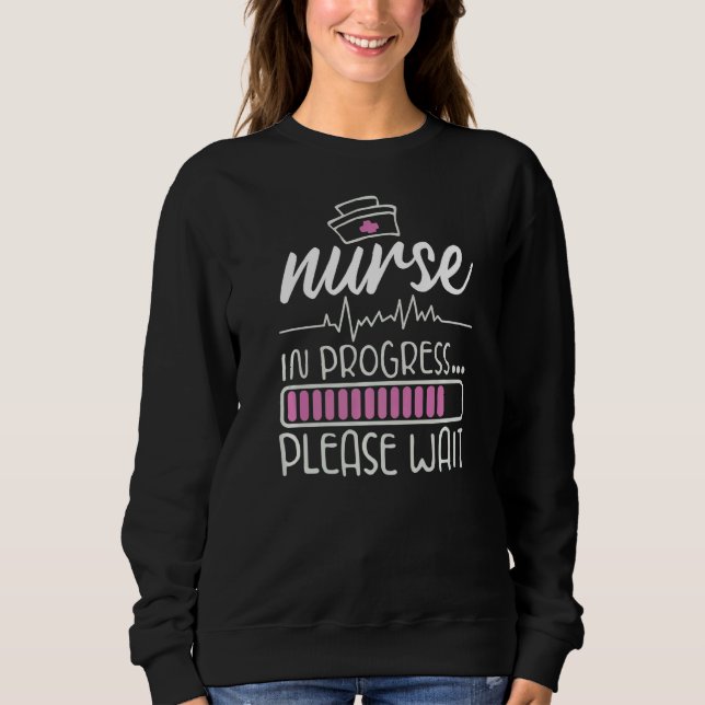 Sweatshirt Infirmière En Cours Infirmière Étudiante Futur Inf (Devant)