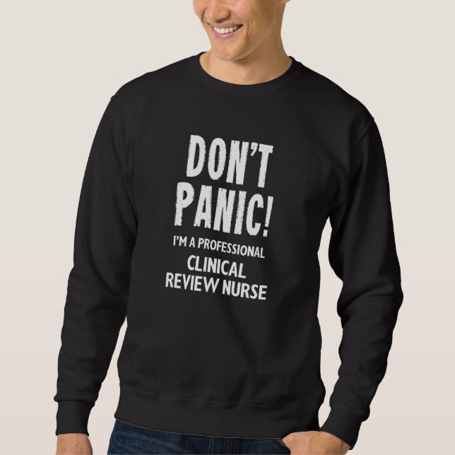 Sweatshirt Infirmière en évaluation clinique (Devant)