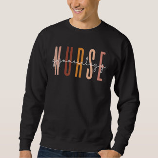 Sweatshirt Infirmière en gynécologie forte noire mélanine afr