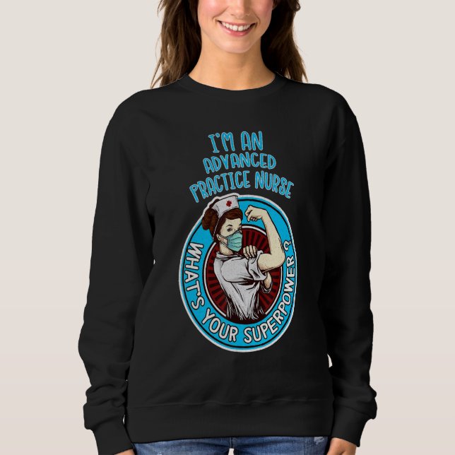 Sweatshirt Infirmière en pratique avancée sous chemise de fro (Devant)