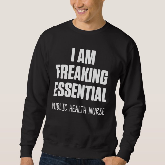 Sweatshirt Infirmière en santé publique Rn 8 (Devant)