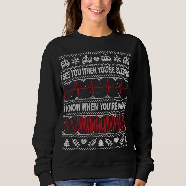 Sweatshirt Infirmière enseignée et docteur Ugly Sweater Medi (Devant)