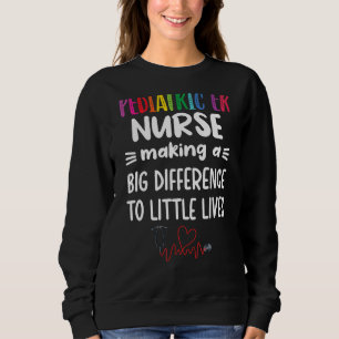 Sweatshirt Infirmière Er Pédiatrique Faire Une Différence Ped