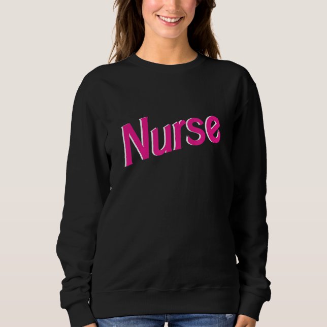 Sweatshirt Infirmière Funny mignonne élégant (Devant)