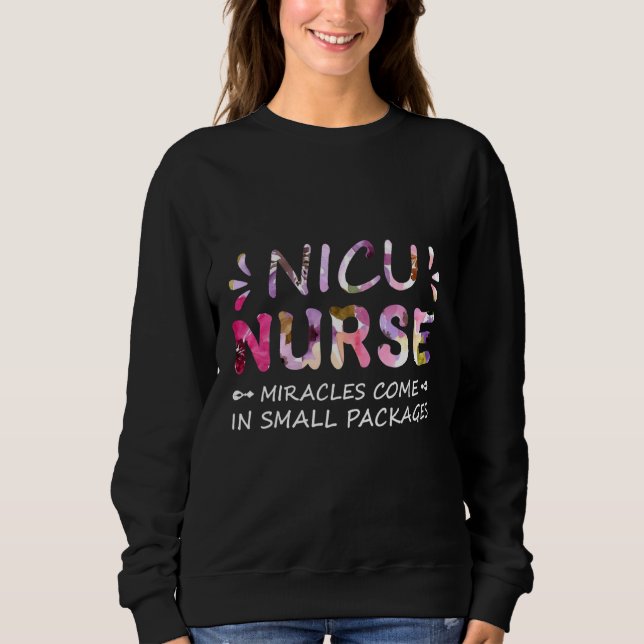 Sweatshirt Infirmière graphique Vêtement NICU Infirmière (Devant)