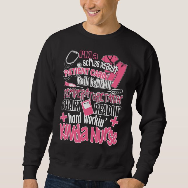 Sweatshirt Infirmière Humour Pour Infirmière Citations Drôle  (Devant)