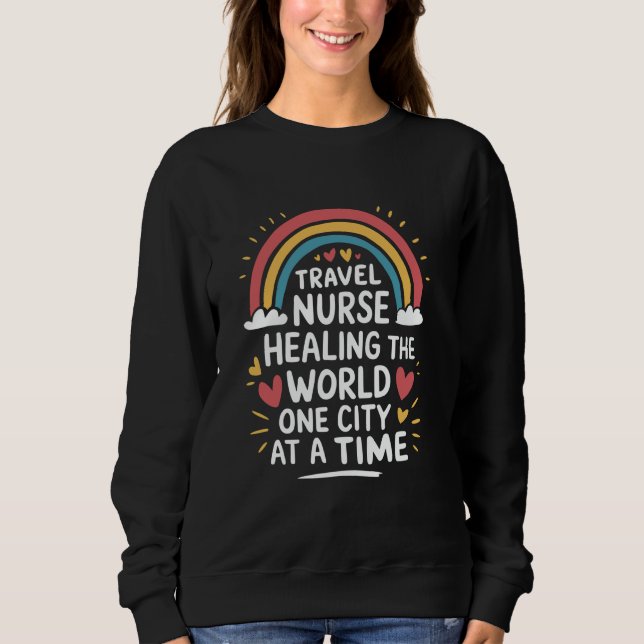Sweatshirt Infirmière itinérante Conception pour les Infirmiè (Devant)
