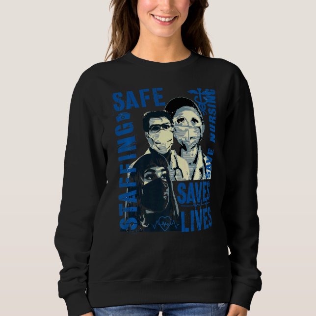 Sweatshirt Infirmière Mars 2022 Infirmière Soutien Sécurité d (Devant)