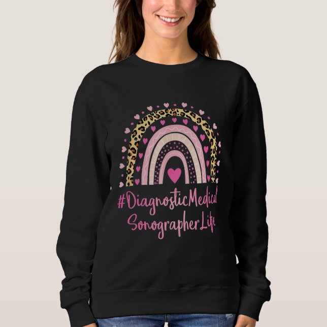 Sweatshirt Infirmière Médicale de diagnostic Empreinte de léo (Devant)