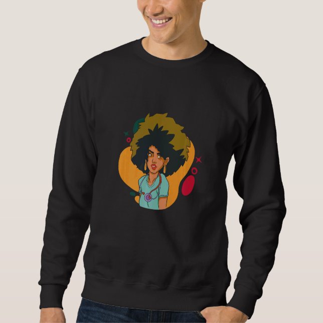 Sweatshirt Infirmière mignonne docteur femme (Devant)